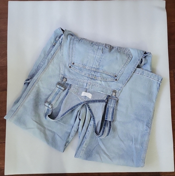 Boyish Slouchy Fit Denim Overalls - Picture 10 of 13